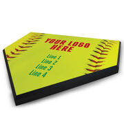 Softball Your Logo Home Plate Plaque