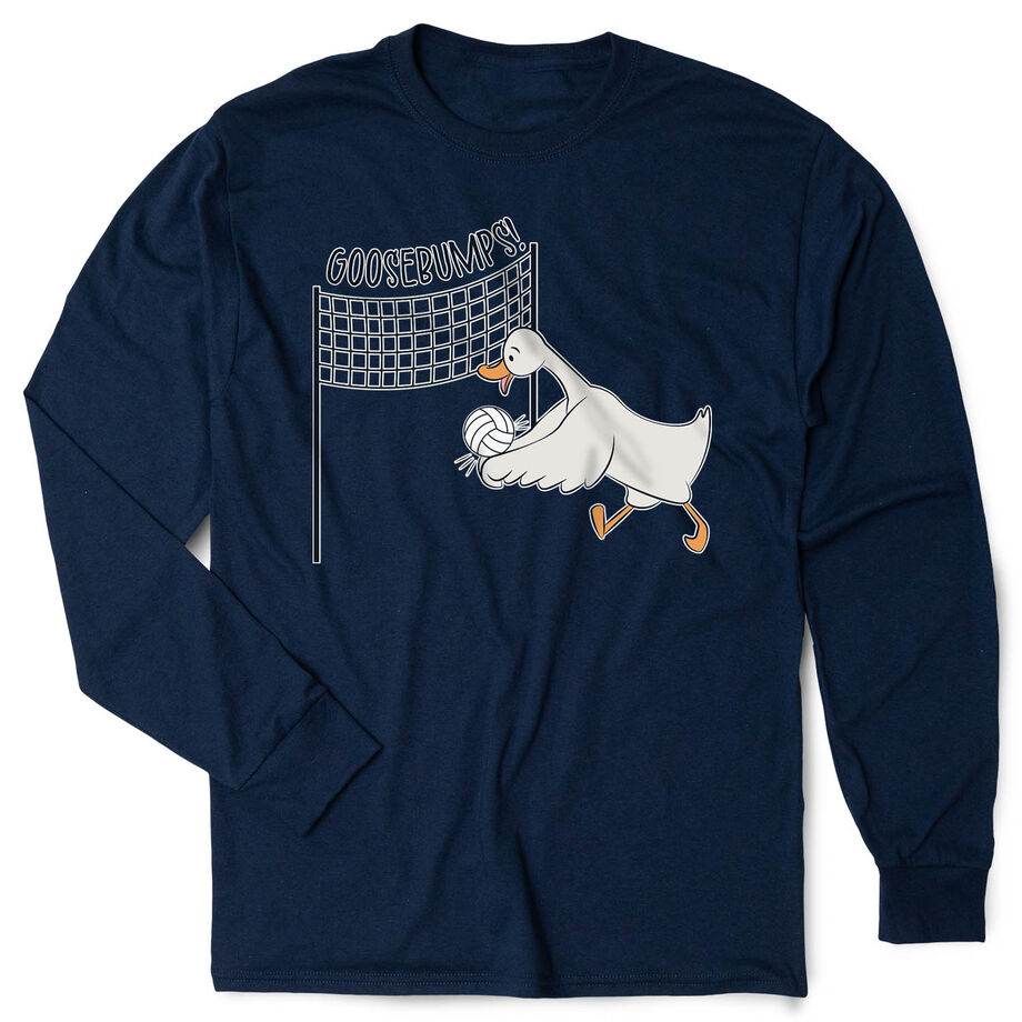 Volleyball Tshirt Long Sleeve - Goosebumps