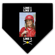 Softball Home Plate Plaque - Player Photo