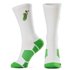 Pickleball Woven Mid-Calf Socks - Pickle