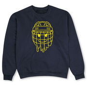 Hockey Crewneck Sweatshirt - Have An Ice Day Smiley Face