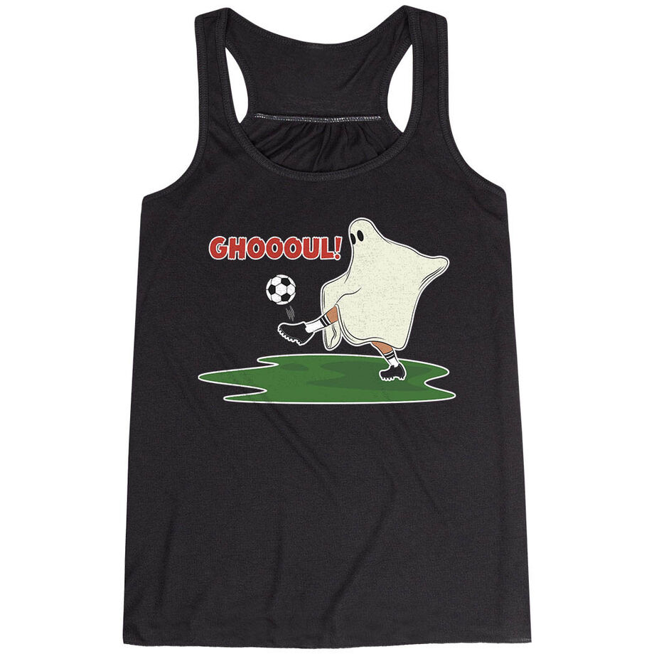  Soccer Flowy Racerback Tank Top - Soccer Ghoul