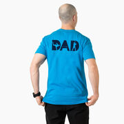 Baseball Short Sleeve T-Shirt - Baseball Dad Silhouette (Back Design)