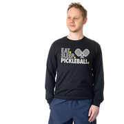 Pickleball Tshirt Long Sleeve - Eat. Sleep. Pickleball