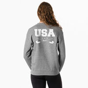 Field Hockey Crewneck Sweatshirt - USA Field Hockey (Back Design)