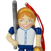 Softball Ornament - Softball Player Nutcracker
