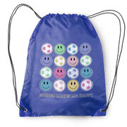 Soccer Drawstring Backpack - Soccer Makes Me Happy