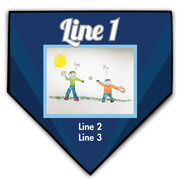 Baseball Home Plate Plaque Your Artwork With Color Background