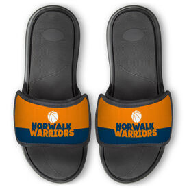 Basketball Repwell&reg; Slide Sandals - Team Name Colorblock