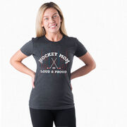 Hockey Women's Everyday Tee - Loud and Proud Hockey Mom
