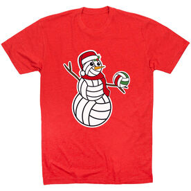 Volleyball Short Sleeve T-Shirt - Serving Holiday Cheer
