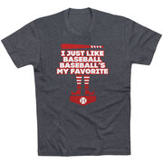 Baseball Short Sleeve T-Shirt - Baseball's My Favorite