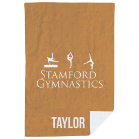 Gymnastics Premium Blanket - Custom Team Logo