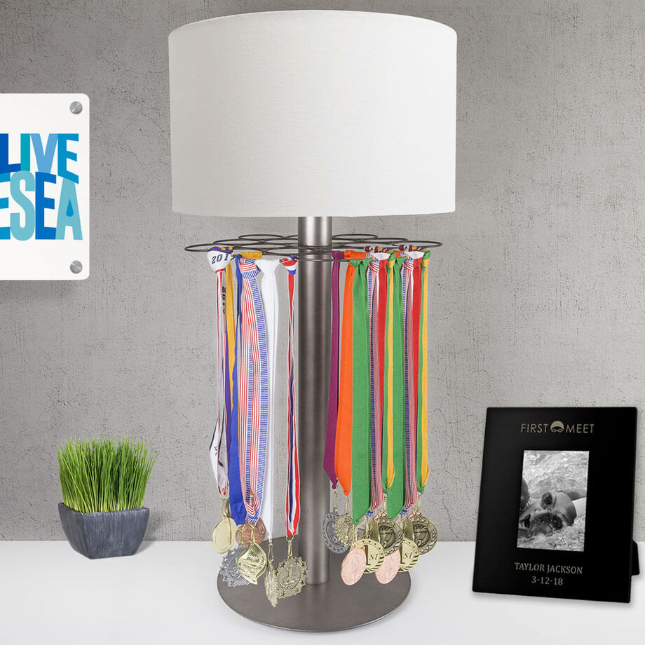 Swimming Tabletop Medal Display Lamp