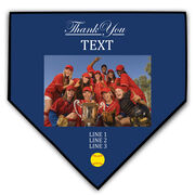 Softball Home Plate Plaque - Thank You With Photo