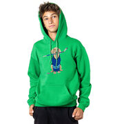 Hockey Hooded Sweatshirt - Puck The Hockey Dog