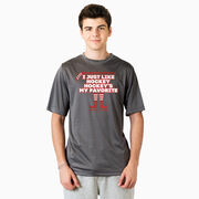 Hockey Short Sleeve Performance Tee - Hockey's My Favorite