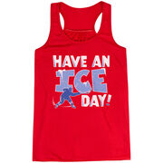 Hockey Flowy Racerback Tank Top - Have An Ice Day