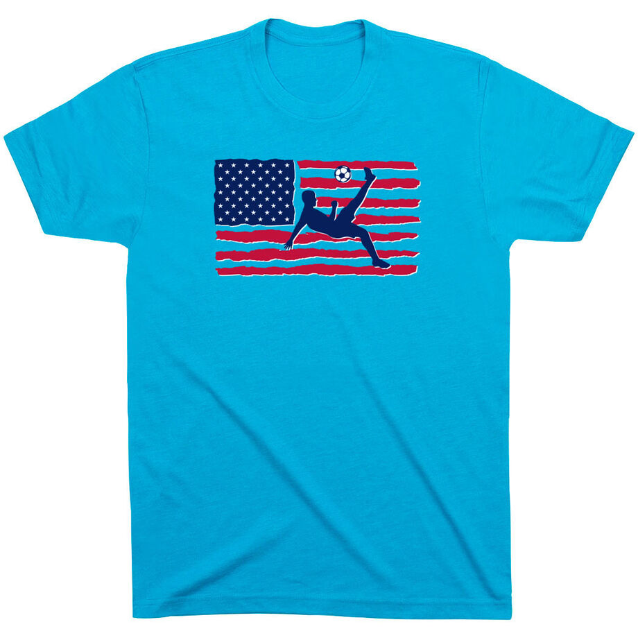 Soccer T-Shirt Short Sleeve - Guys Soccer Land That We Love
