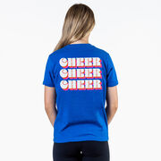 Cheerleading Short Sleeve T-Shirt - Retro Cheer (Back Design)