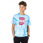Hockey Short Sleeve T-Shirt - Don't Feed the Goalie Tie Dye