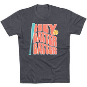 Softball Short Sleeve T-Shirt - Hey Batter Batter