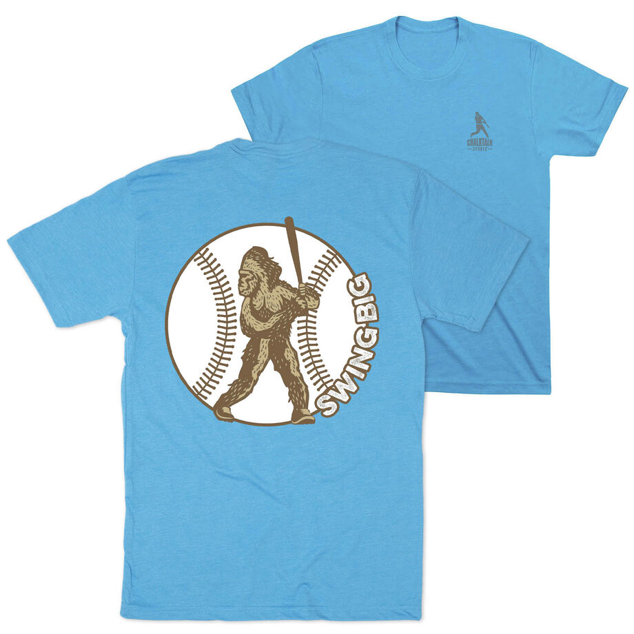 Baseball Short Sleeve T-Shirt - Baseball Bigfoot (Back Design)