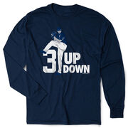 Baseball Tshirt Long Sleeve - 3 Up 3 Down 