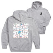 Hockey Hooded Sweatshirt - You Can Find Me At The Rink (Back Design)