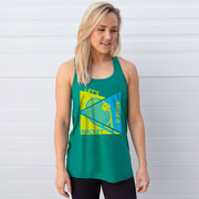 Tennis Flowy Racerback Tank Top - Let's Raise A Racket