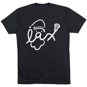 Lacrosse Short Sleeve T-Shirt - Santa Lax Face
