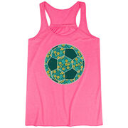 Soccer Flowy Racerback Tank Top - Summer Kicks