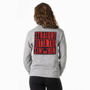 Hockey Tshirt Long Sleeve - Straight Outta The Sin Bin (Back Design)