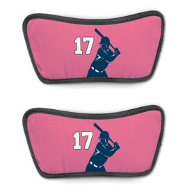 Softball Repwell&reg; Sandal Straps - Batter Silhouette with Number