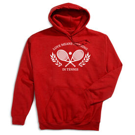 Tennis Hooded Sweatshirt - Love Means Nothing In Tennis