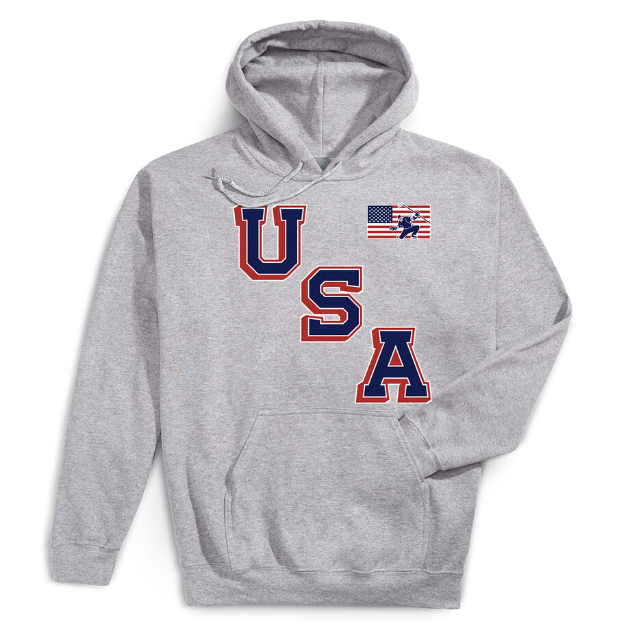 Hockey Hooded Sweatshirt - Hockey USA Gold