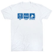 Figure Skating Tshirt Short Sleeve Eat Sleep Ice Skate