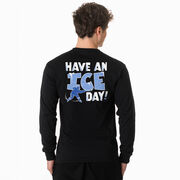 Hockey Tshirt Long Sleeve - Have An Ice Day (Back Design)