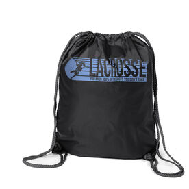 Guys Lacrosse Sport Pack Cinch Sack - 100% Of The Shots