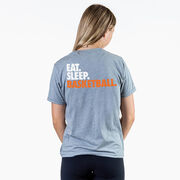 Basketball Short Sleeve T-Shirt - Eat. Sleep. Basketball. (Back Design)