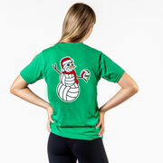 Volleyball Short Sleeve T-Shirt - Serving Holiday Cheer (Back Design) 