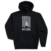 Guys Lacrosse Hooded Sweatshirt - Raised In The Cage