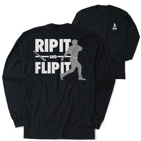Baseball Tshirt Long Sleeve - Rip It Flip It (Back Design)
