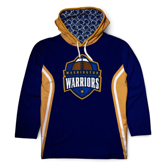Custom Team Lightweight Long Sleeve ShieldDri Hoodie -  Football
