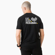 Pickleball Short Sleeve T-Shirt - Eat. Sleep. Pickleball (Back Design)
