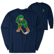 Hockey Tshirt Long Sleeve - St. Hat-Trick (Back Design) 