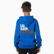 Football Hooded Sweatshirt - Eat. Sleep. Football. (Back Design)