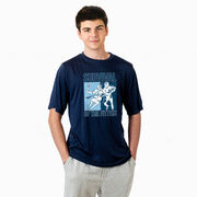 Guys Lacrosse Short Sleeve Performance Tee - Survival of the Fittest