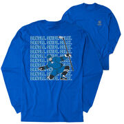 Hockey Tshirt Long Sleeve - Dangle Snipe Celly Player (Back Design)
