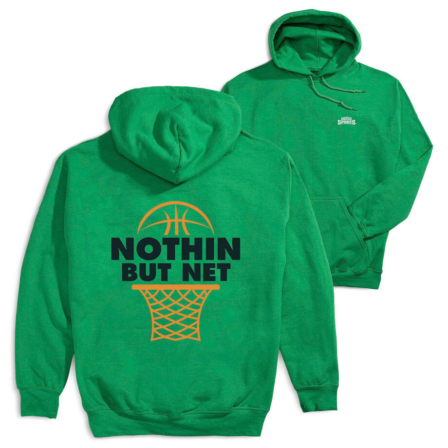 Basketball Hooded Sweatshirt - Nothing But Net (Back Design)